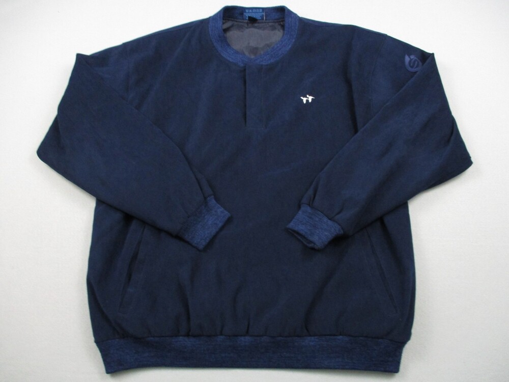 Vintage Sunderland of Scotland Jacket Men XL Blue Pullover Microfiber Golf USA